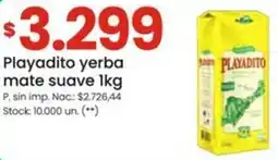 Changomas Playadito yerba mate suave oferta