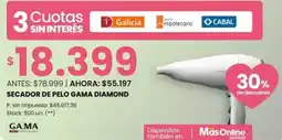 Changomas Ga.ma secador de pelo gama diamond oferta