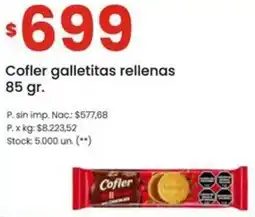 Changomas Cofler galletitas rellenas oferta