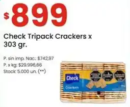 Changomas Check tripack crackers oferta