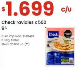 Changomas Check ravioles oferta