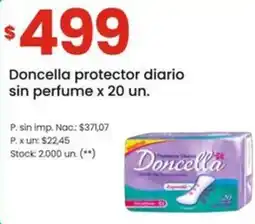 Changomas Doncella protector diario sin perfume oferta