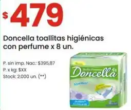 Changomas Doncella toallitas higiénicas con perfume oferta