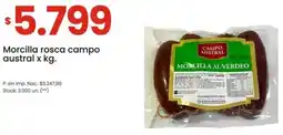 Changomas Campo austral morcilla al verdeo oferta