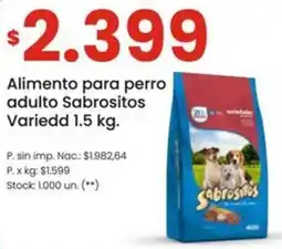 Changomas Alimento para perro adulto sabrositos variedd oferta