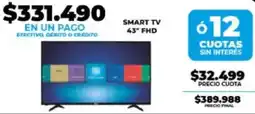 Supermayorista Vital Smart tv 43" fhd oferta