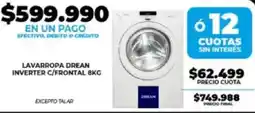 Supermayorista Vital Drean lavarropa inverter c/frontal oferta
