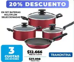 Supermayorista Vital En set baterias multiflon seleccionadas oferta
