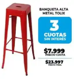 Supermayorista Vital Banqueta alta metal tolix oferta
