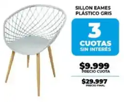Supermayorista Vital Sillon eames plástico gris oferta