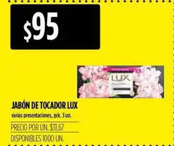 Supermercados Vea Lux Jabón De Tocador Varias Presentaciones pck 3un oferta