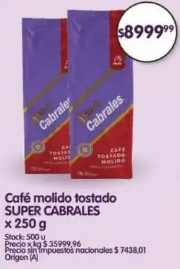 Supermercados Buenos Días Super cabrales café molido tostado oferta