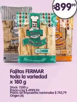 Supermercados Buenos Días Fermar fajitas toda la variedad oferta