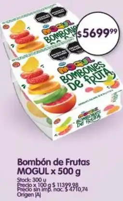 Supermercados Buenos Días Mogul bombón de frutas oferta