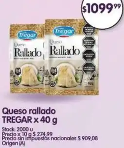 Supermercados Buenos Días Tregar queso rallado oferta