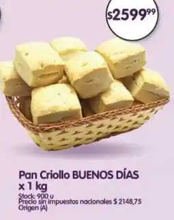 Supermercados Buenos Días Buenos días pan criollo oferta