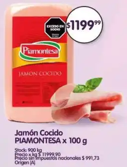 Supermercados Buenos Días Piamontesa jamón cocido oferta