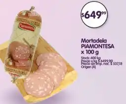 Supermercados Buenos Días Piamontesa mortadela oferta
