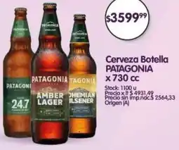 Supermercados Buenos Días Patagonia cerveza botella oferta