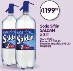 Supermercados Buenos Días Saldan soda sifón oferta