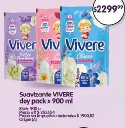 Supermercados Buenos Días Vivere suavizante doy pack oferta