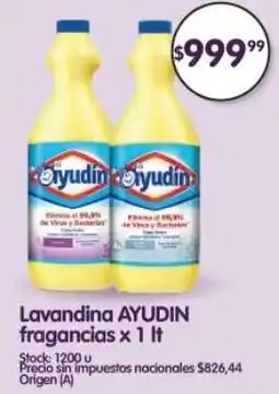 Supermercados Buenos Días Ayudin lavandina fragancias oferta
