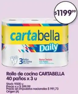 Supermercados Buenos Días Cartabella rollo de cocina oferta