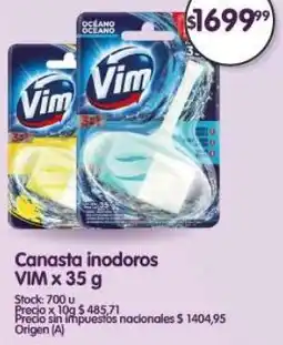 Supermercados Buenos Días Vim canasta inodoros oferta