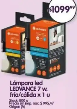 Supermercados Buenos Días Ledvance lámpara led fría/cálida oferta