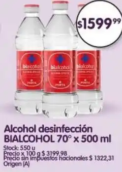 Supermercados Buenos Días Bialcohol alcohol desinfección oferta