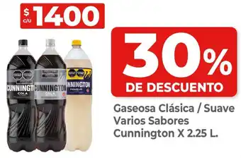 Supermercados DIA Cunnington gaseosa clásica / suave varios sabores oferta