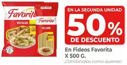 Supermercados DIA Favorita en fideos oferta