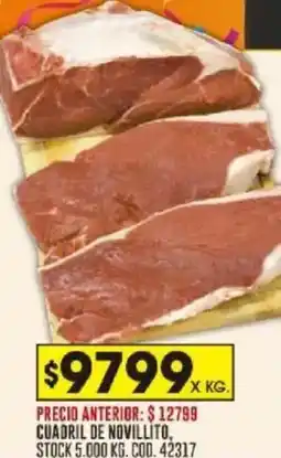 Coto Cuadril de novillíto oferta