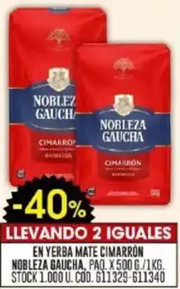 Coto Nobleza gaucha en yerba mate cimarron oferta
