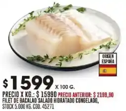 Coto Filet de bacalao salado hidratado congelado oferta