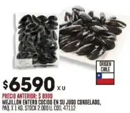Coto Mejillon entero cocido en su jugo congelado oferta