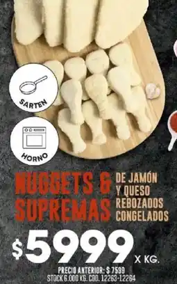 Coto Nuggets & de jamón supremas rebozados congelados oferta