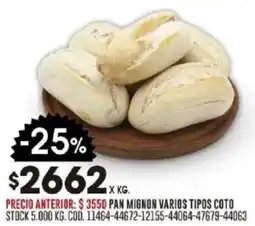 Coto Coto pan mignon varios tipos oferta