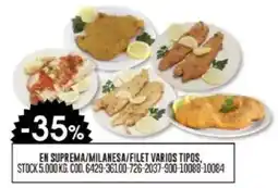 Coto En suprema/milanesa/filet varios tipos oferta