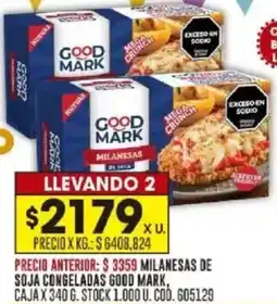 Coto Good mark milanesas de soja congeladas oferta