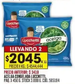 Coto Lucchetti acelga congelada oferta