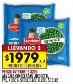Coto Lucchetti arvejas congeladas oferta