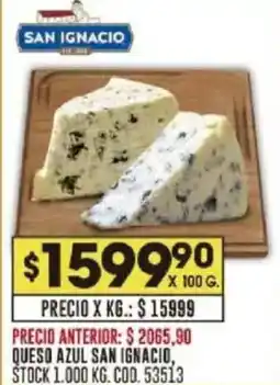 Coto San ignacio queso azul oferta