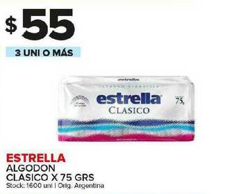 Carrefour Maxi Estrella Algodon Clasico oferta