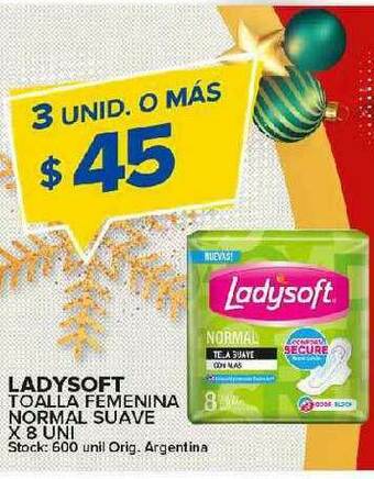 Carrefour Maxi Ladysoft Toalla Femenina Normal Suave oferta