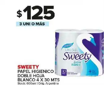 Carrefour Maxi Sweety Papel Higienico Doble Hoja Blanco oferta