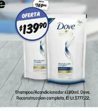 El Nene Shampoo Acondicionador Dove Reconstruccion Completa oferta