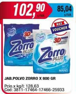 Maxiconsumo Jab Polvo Zorro oferta