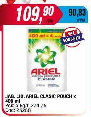 Maxiconsumo Jab Liq Ariel Clasic Pouch oferta