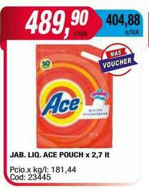 Maxiconsumo Jab Liq Ace Pouch oferta
